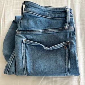 Madewell High Rise Curvy Stovepipe Women Jeans - Light Blue